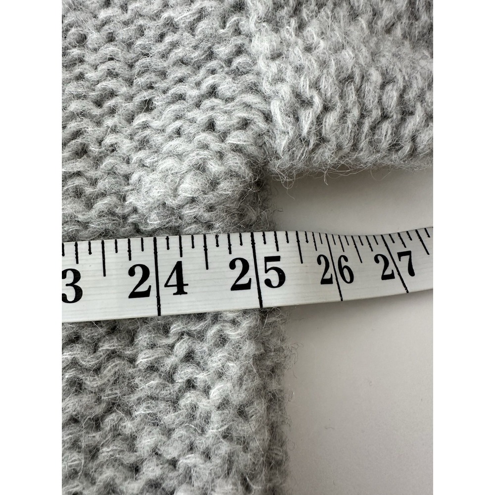 Eleven Six Vaida Sweater Women's M/L Pale Grey Hand Knit Baby Alpaca Wool $398 - Picture 13 of 14